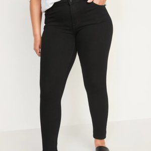 Black Rockstar Super Skinny Jeans Size 12